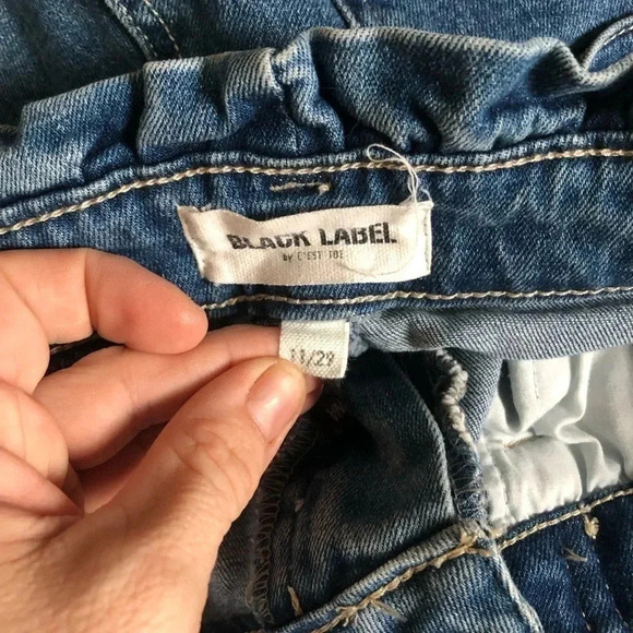 Paperbag Skinny Jeans With Tie - Picture 6 of 9